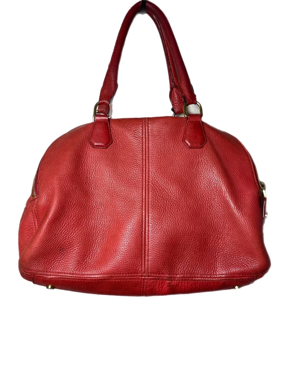 J. Crew Biennial Satchel 100% Genuine Pebbled Leather Bag
